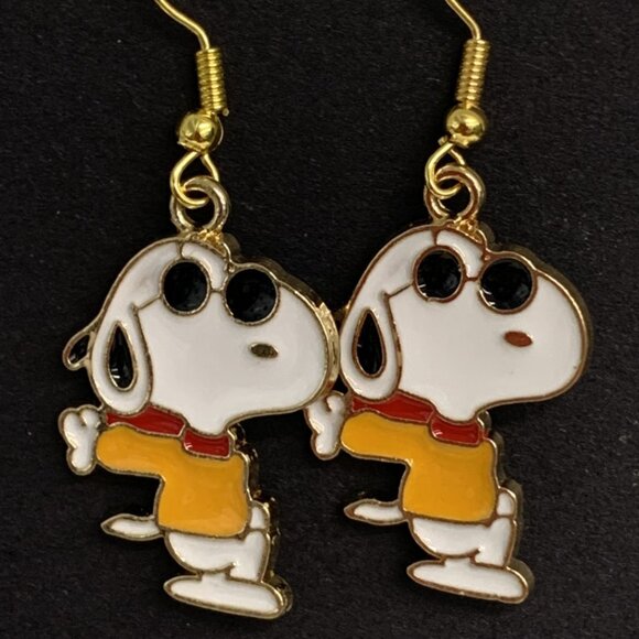 Snoopy Earring, Peanuts Earring, Snoopy Jewelry, Joe Cool Earring, Gift Idea - Picture 1 of 5